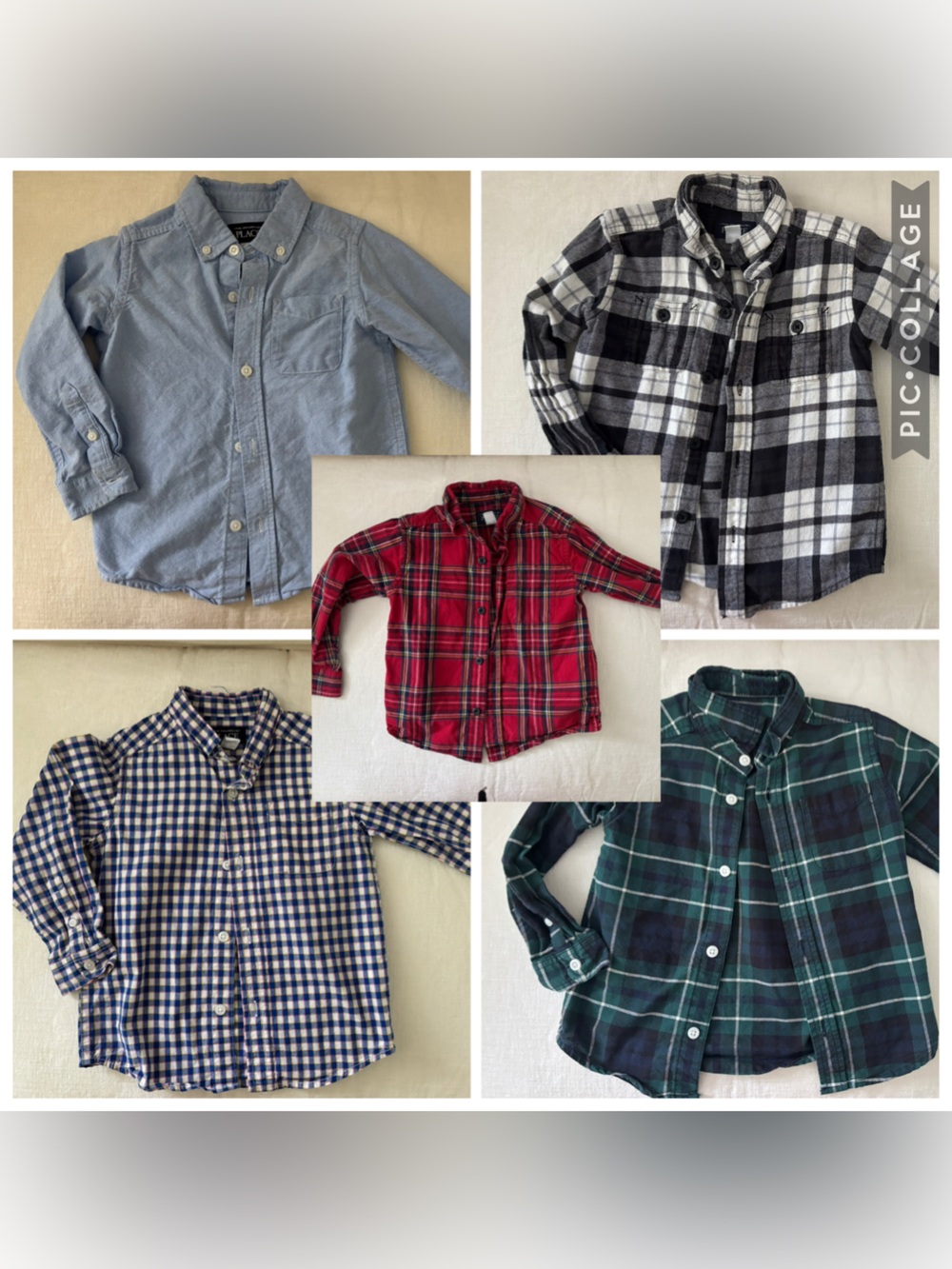 Boys Button-Up Shirt Bundle- Classic Casual Flannel